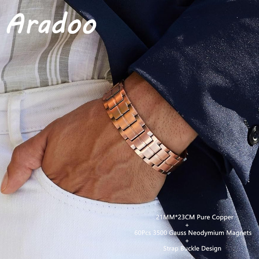Meditation Headband Eeg - ARADOO 3X 磁気強度ブレスレット 男性用 - 3500