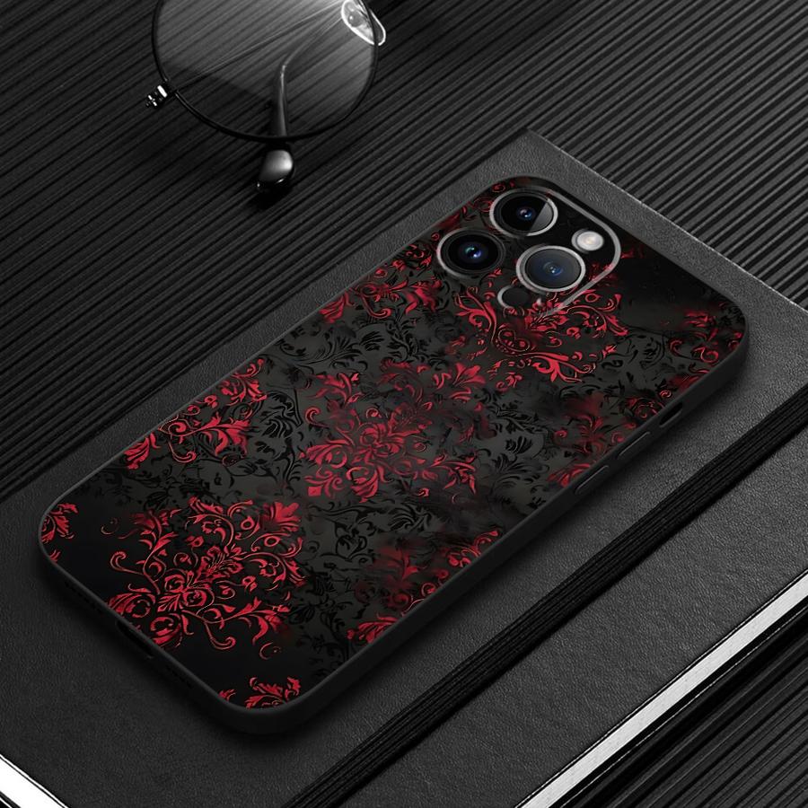 黒と赤のセクシーなレースのスマホケース Apple iPho - Apple Iphone 15 Pro Max のレビューと価格