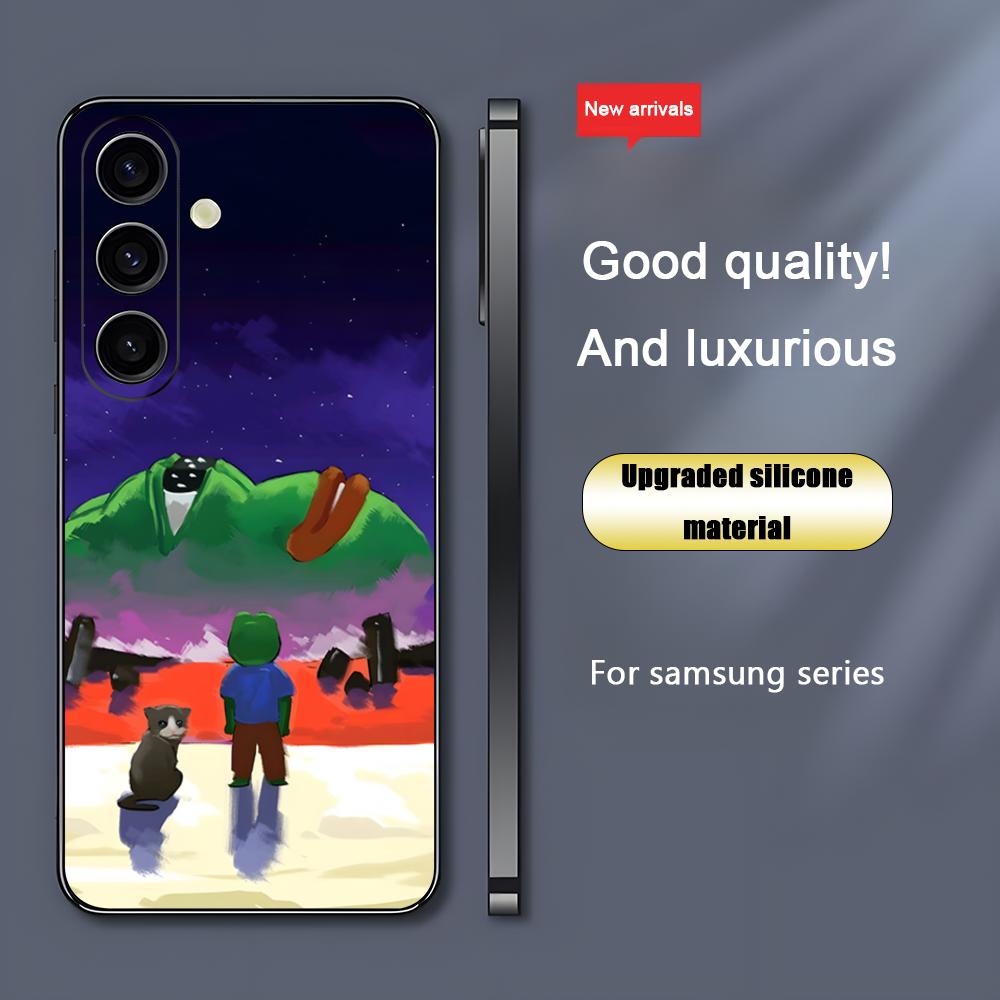 悲しいペペのカエルが描かれたクールなスマホケース、Samsu - Samsung Galaxy S25 のレビューと価格