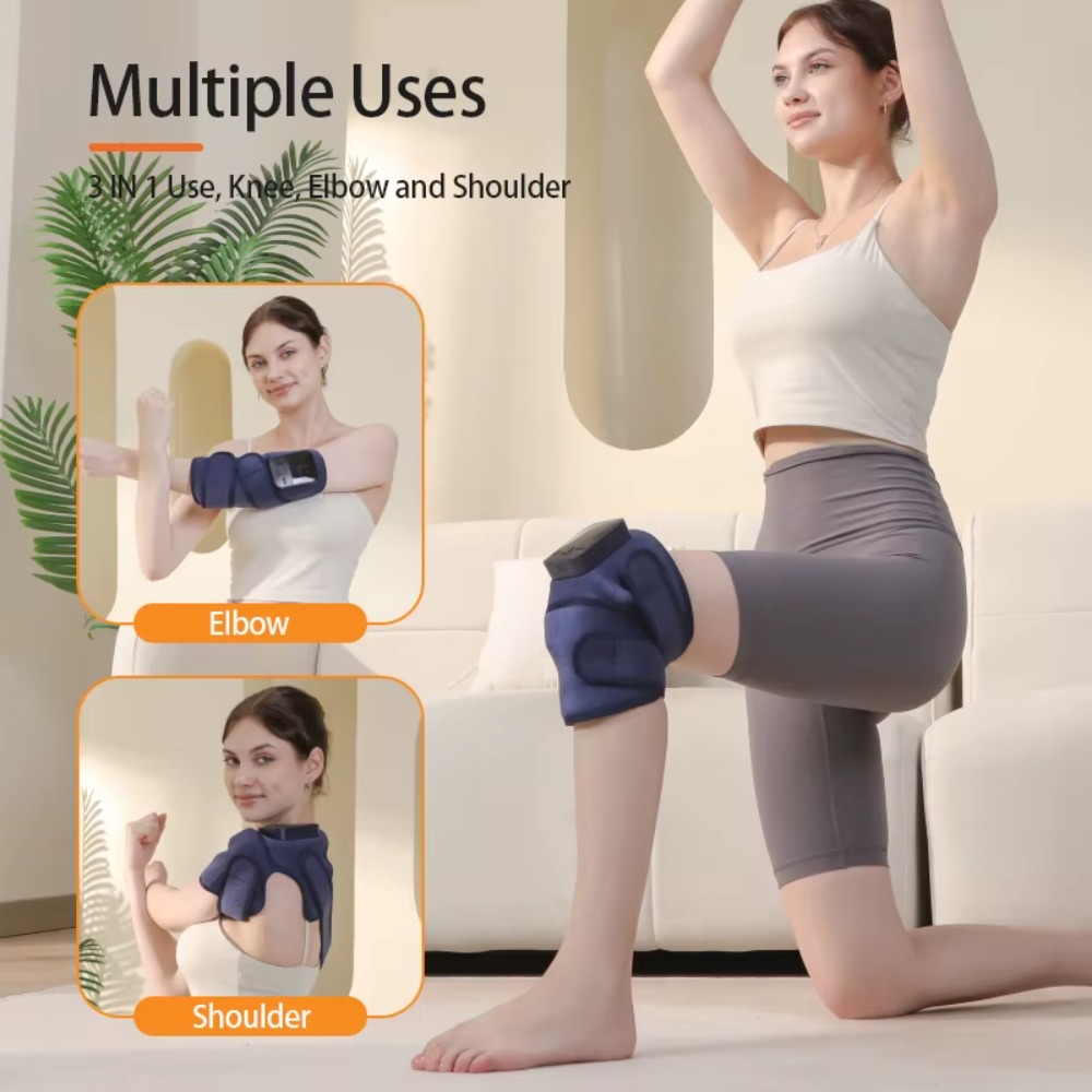ワイヤレス加熱式膝ラップ、関節部の快適さと筋肉のリラックスの - Smart Knee Wrap のレビューと価格